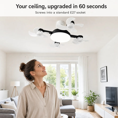 AeroHalo — Foldable Ceiling Fan Light