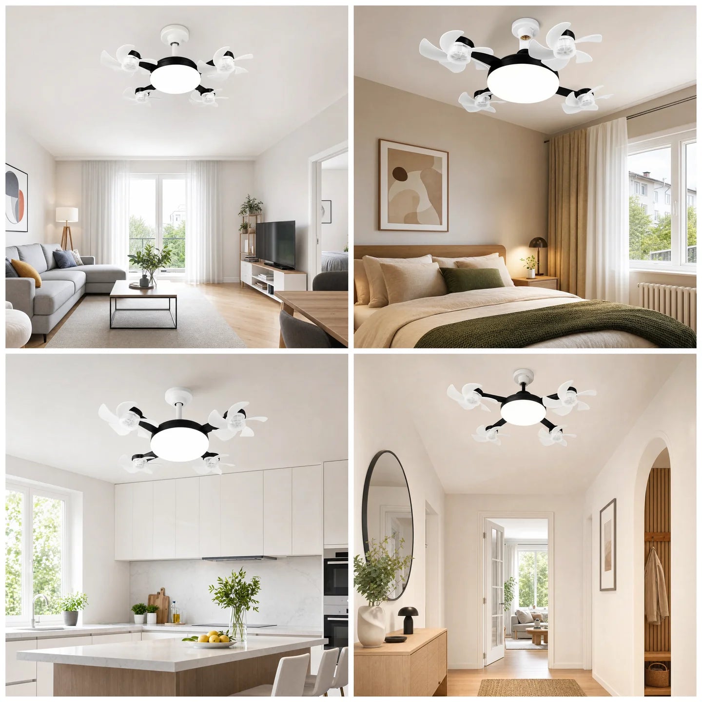 AeroHalo — Foldable Ceiling Fan Light
